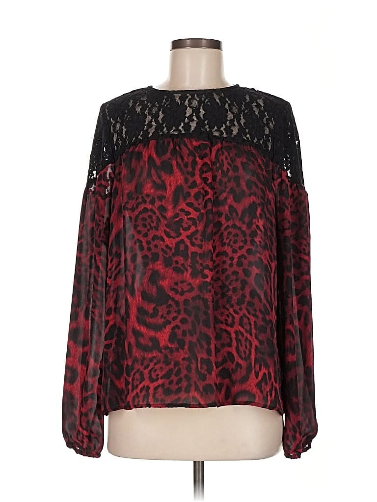Click to view more detailed imagery on our partner's website Pre-owned Michael Michael Kors Long Sleeve Blouse In Red