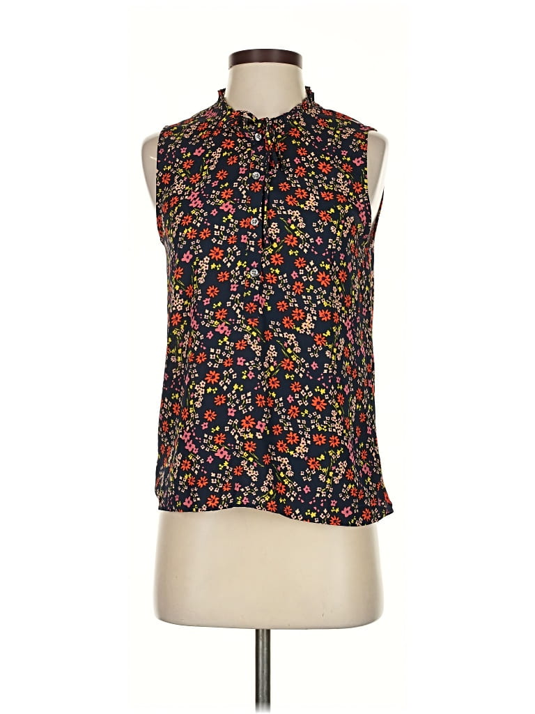 Pre-owned Ann Taylor Loft Outlet Sleeveless Blouse In Black