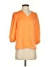 Vince Camuto 100% Polyester Orange 3/4 Sleeve Blouse Size XS - photo 1