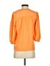 Vince Camuto 100% Polyester Orange 3/4 Sleeve Blouse Size XS - photo 2