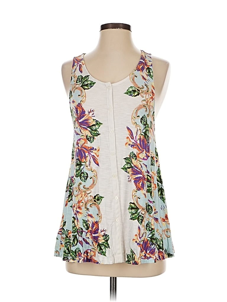 Pre-owned Akemi + Kin Sleeveless Blouse In White