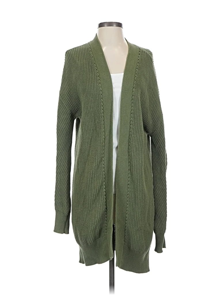 Pre-owned Bp. Cardigan Sweater In Green