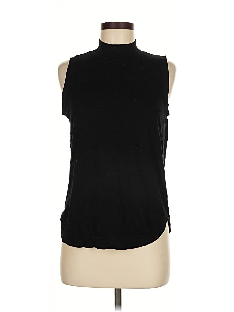 Pre-owned Ann Taylor Loft Sweater Vest In Black
