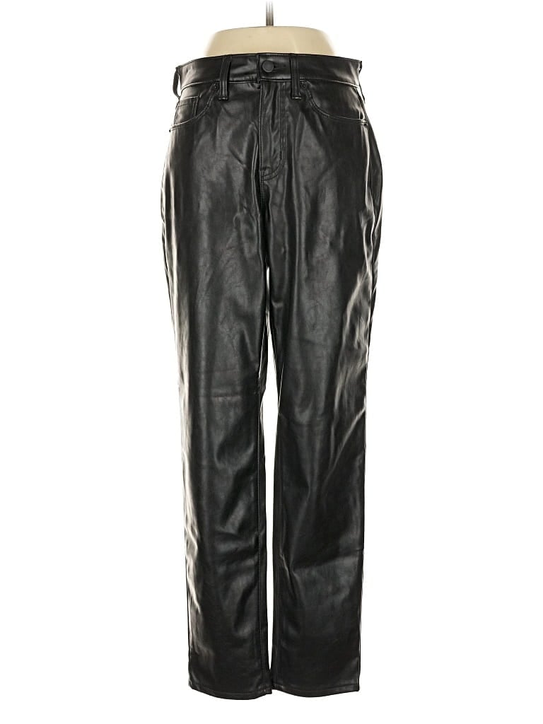 Pre-owned Old Navy Faux Leather Pants In Black
