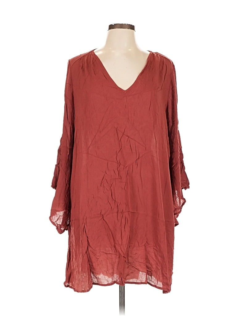 Lush 3/4 Sleeve Blouse In Multi