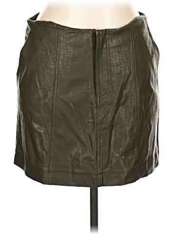 She + Sky Faux Leather Skirt (view 1)