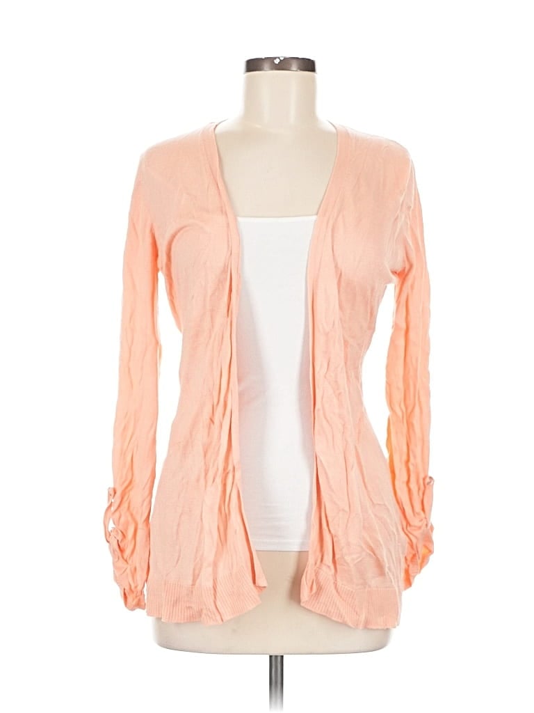 Pre-owned Roz & Ali Cardigan Sweater In Orange