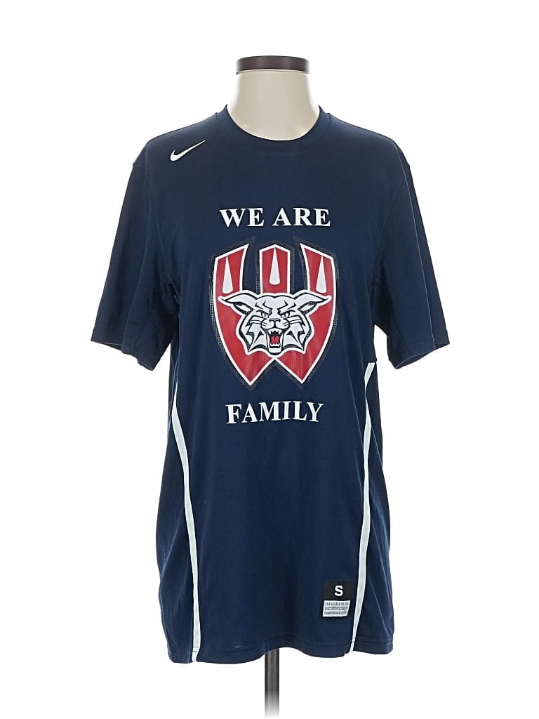 Pre-owned Nike Short Sleeve T-shirt In Blue