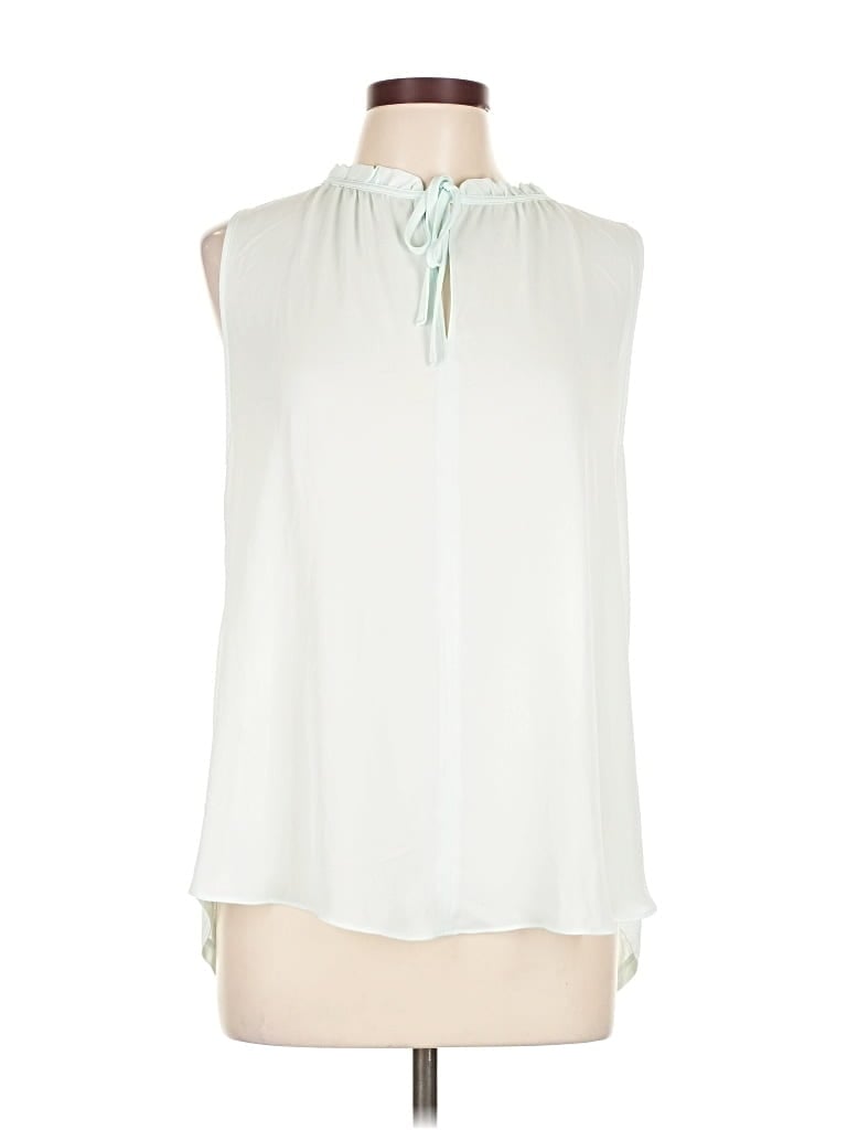 Ann Taylor Loft Sleeveless Blouse In White