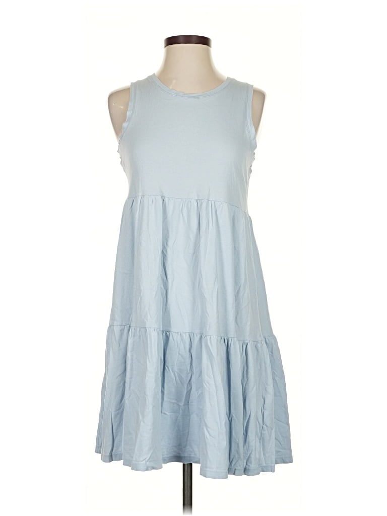 Pre-owned J.crew Factory Store Casual Dress In Blue
