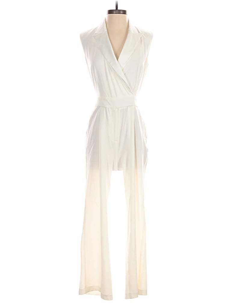 Pre-owned Ann Taylor Loft Jumpsuit In White