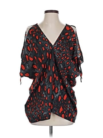 Ramona LaRue by Arianne Short Sleeve Silk Top (view 1)