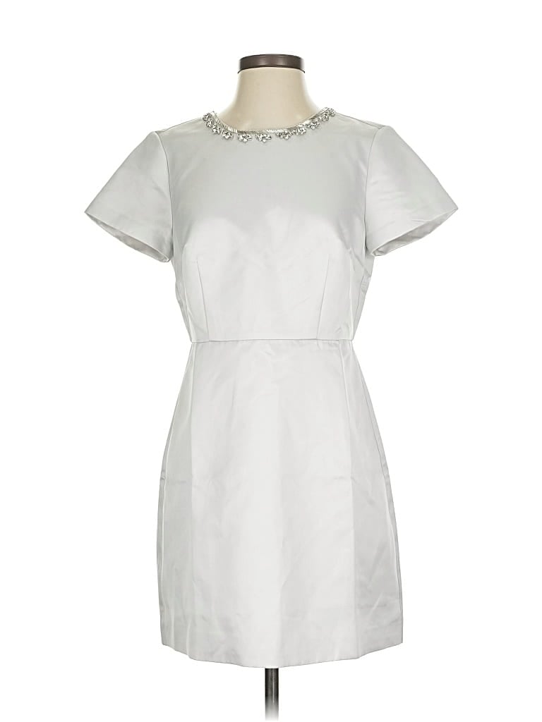 Pre-owned J.crew Collection Casual Dress In Silver