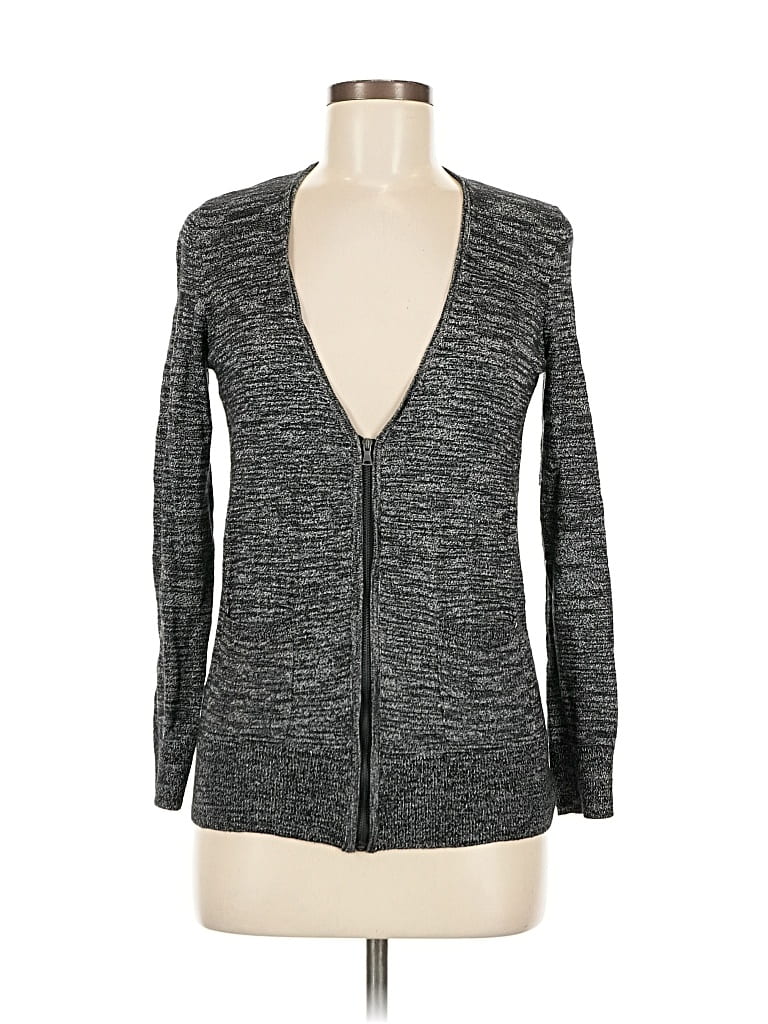 Pre-owned Ann Taylor Loft Cardigan Sweater In Gray