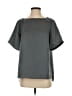 Universal Standard 100% Polyester Gray Short Sleeve Blouse Size 2-4 (3XS) - photo 1
