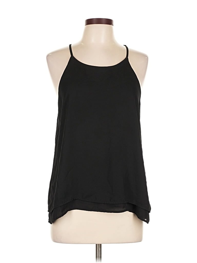 Pre-owned Stella Luce Sleeveless Blouse In Black