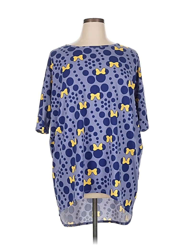 LULAROE Pre-owned 3/4 Sleeve T-shirt In Blue