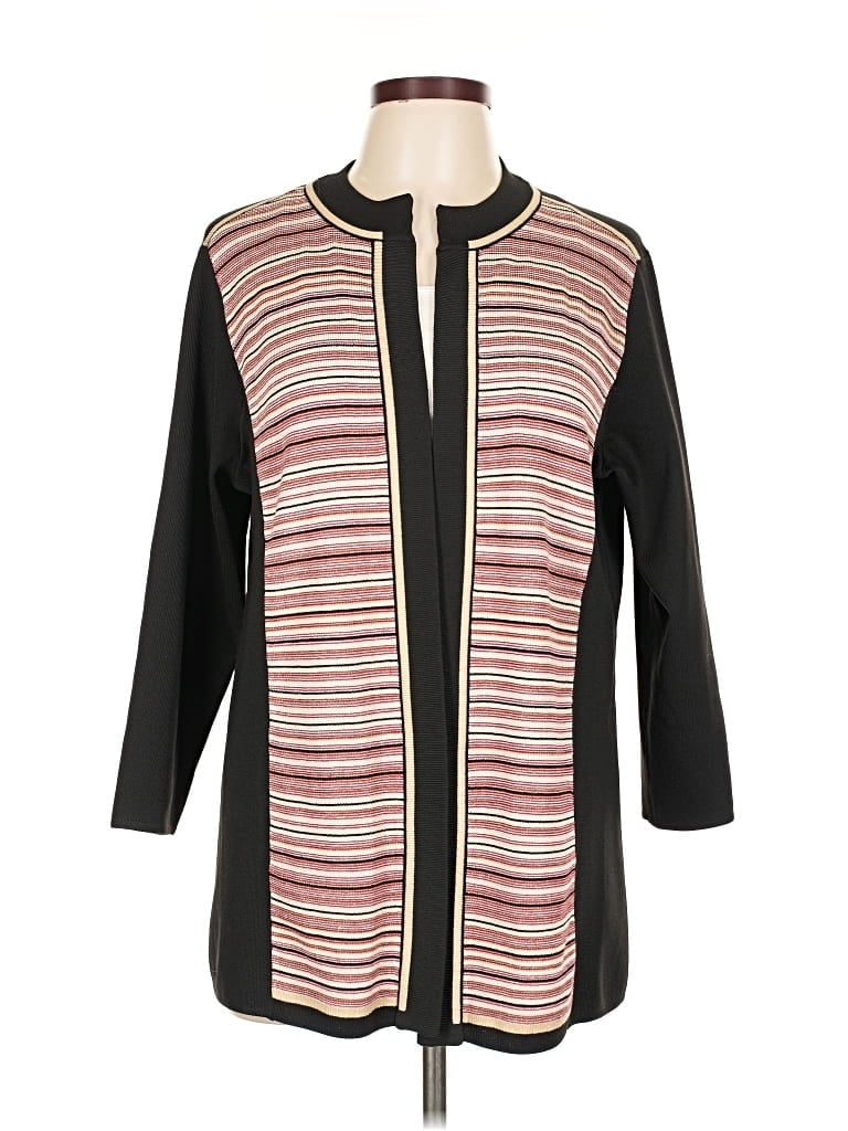 Pre-owned Christopher & Banks Cardigan Sweater In Black