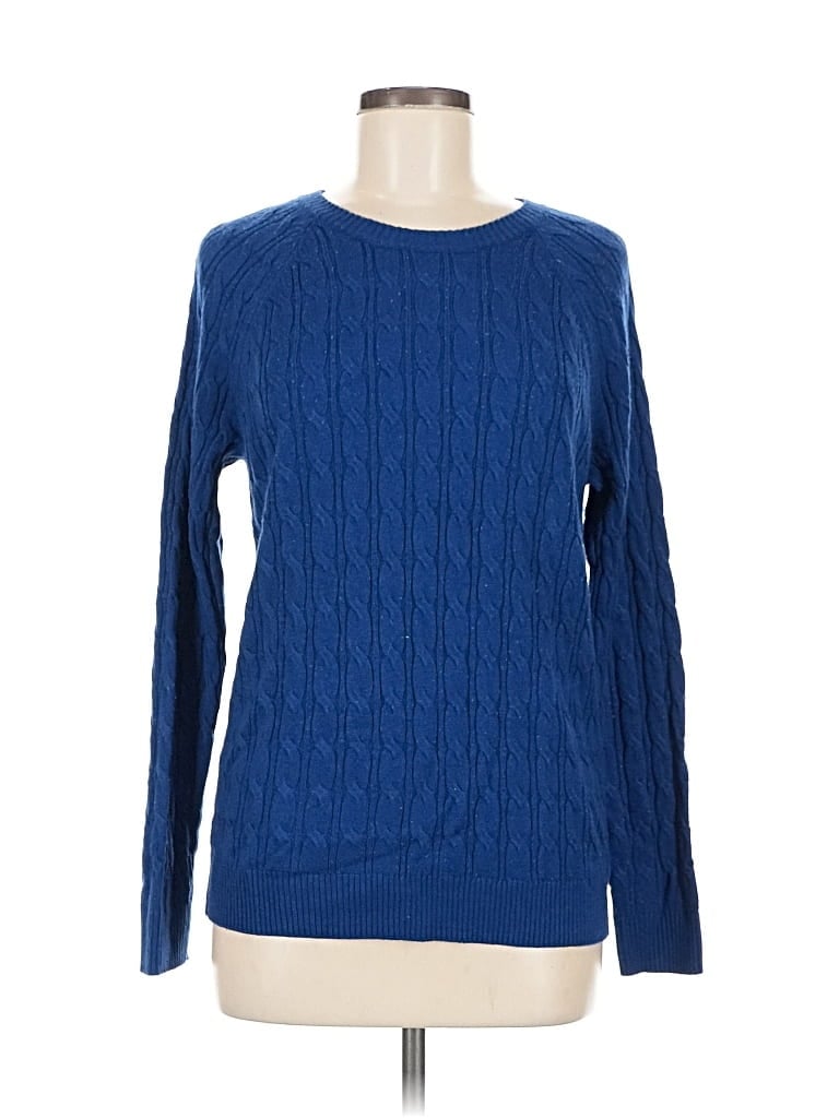 Pre-owned Croft & Barrow Pullover Sweater In Blue