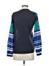 Silence and Noise 100% Polyester Color Block Blue Long Sleeve Blouse Size XS - photo 2
