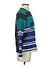 Silence and Noise 100% Polyester Color Block Blue Long Sleeve Blouse Size XS - photo 4