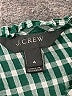 J.Crew Checkered-gingham Green Long Sleeve Blouse Size 4 - photo 7