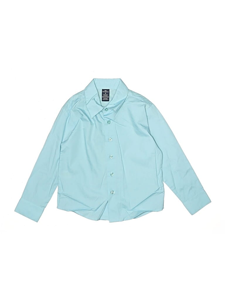 Dockers Kids' Long Sleeve Button Down Shirt In Blue
