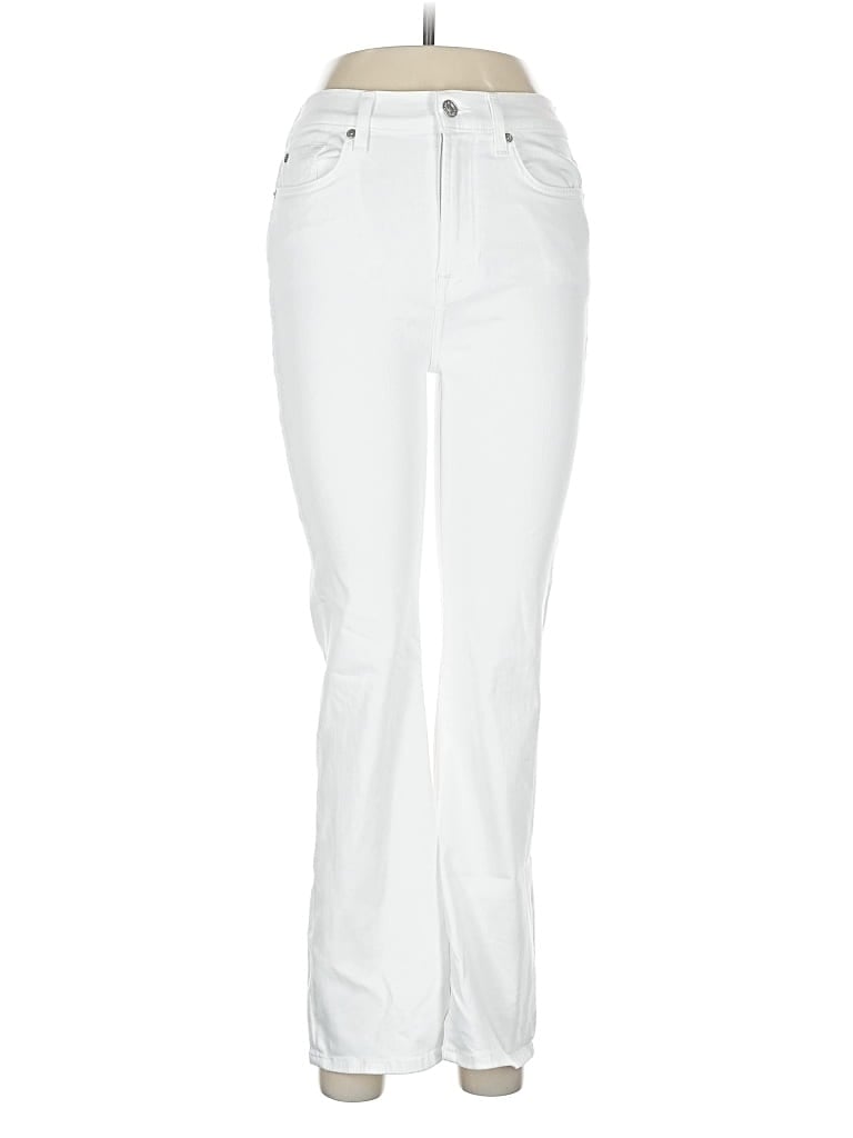 Pre-owned 7 For All Mankind Jeans In White