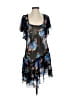 Free People Floral Black Cocktail Dress Size XXS (estimated) - photo 1