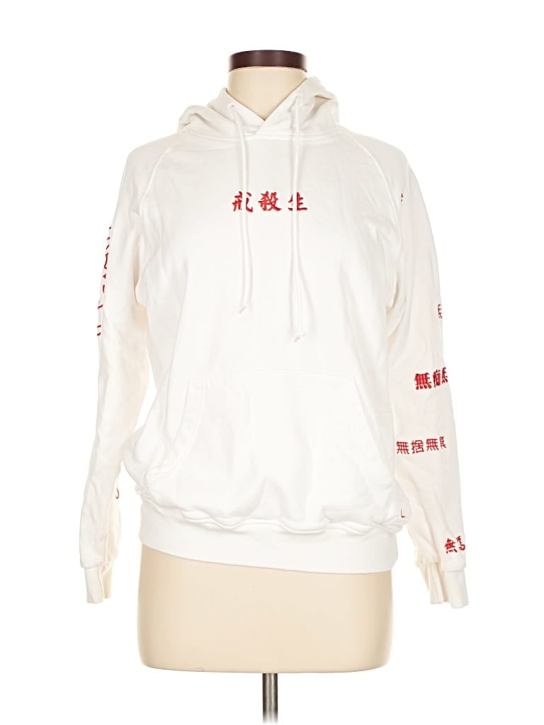Pre-owned Assorted Brands Pullover Hoodie In White