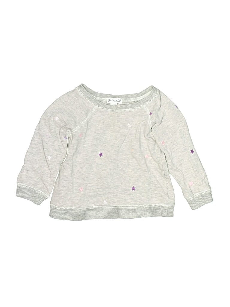 Pre-owned Splendid Kids' Sweatshirt In Silver