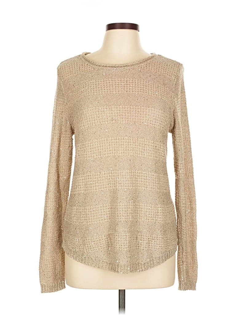 Pre-owned St. John's Bay Pullover Sweater In Gold
