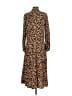 Unbranded Animal Print Brown Casual Dress Size S - photo 2