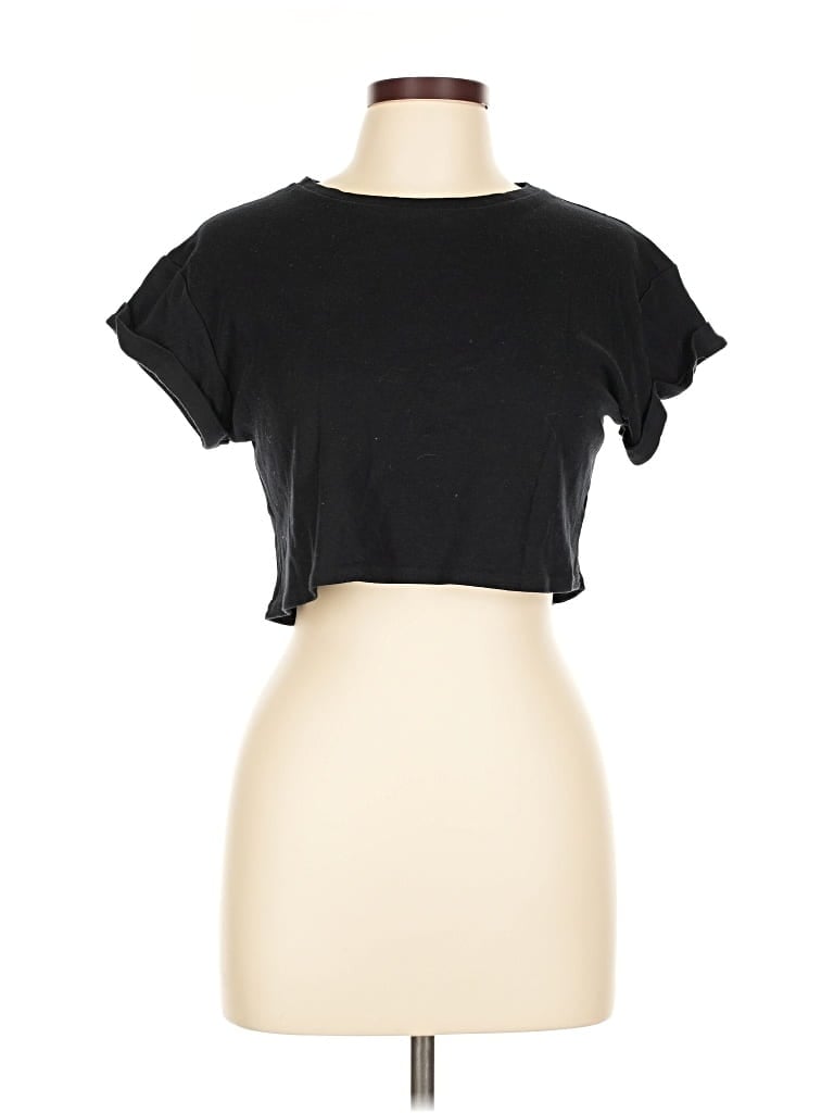 BOOHOO Pre-owned Short Sleeve T-shirt In Black