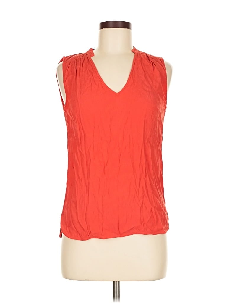 Pre-owned Banana Republic Sleeveless Blouse In Red