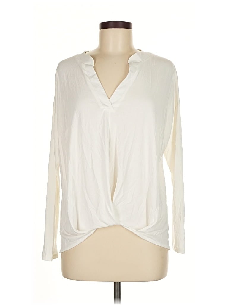 Pre-owned Harper Heritage Long Sleeve Blouse In White