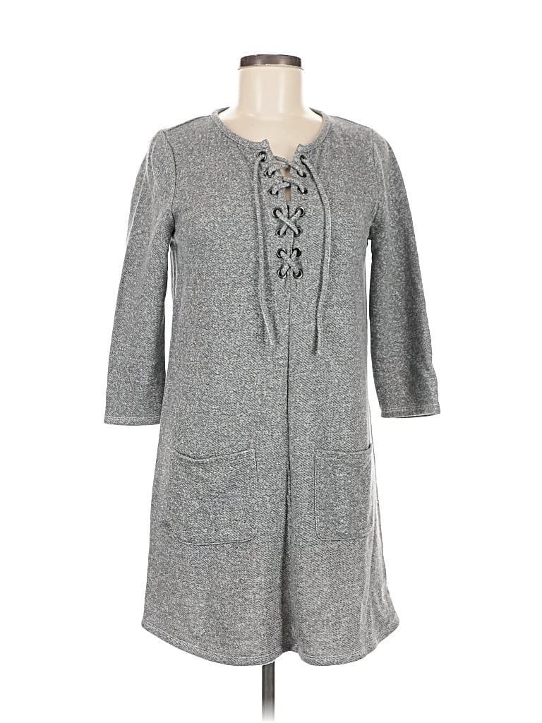 Pre-owned Just Fab Casual Dress In Gray