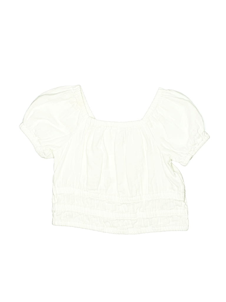 OLD NAVY Pre-owned Kids' Short Sleeve Blouse In White