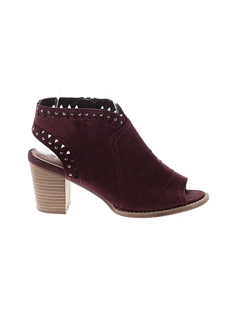 Pre-owned Sonoma Goods For Life Heels In Burgundy