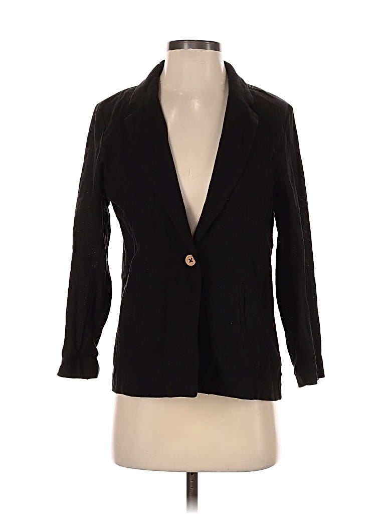 Pre-owned Free People Blazer Jacket In Black