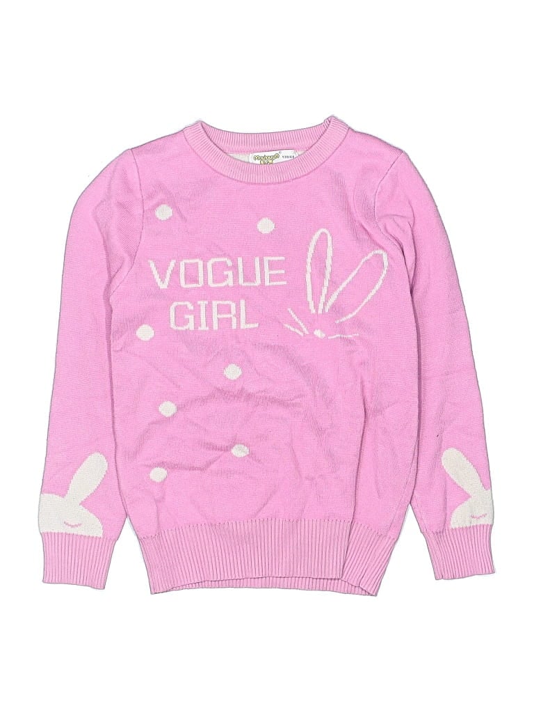 Pre-owned Assorted Brands Kids' Pullover Sweater In Pink