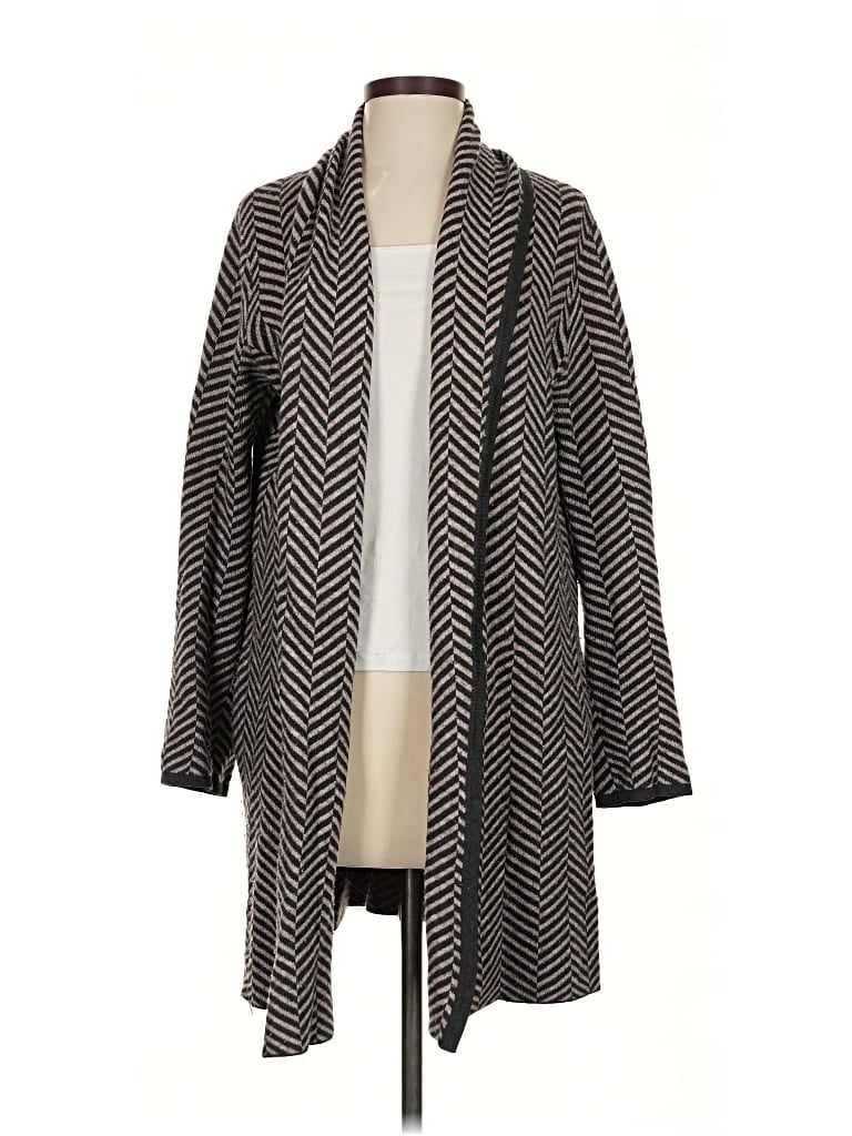 Pre-owned Ann Taylor Cardigan Sweater In Gray