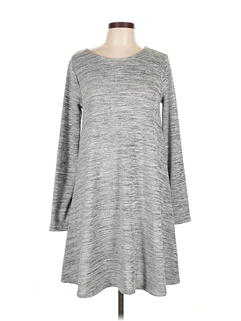 OLD NAVY Pre-owned Long Sleeve Top Gray Boatneck Tops