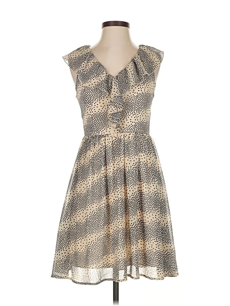 Pre-owned Ya Los Angeles Cocktail Dress In Brown