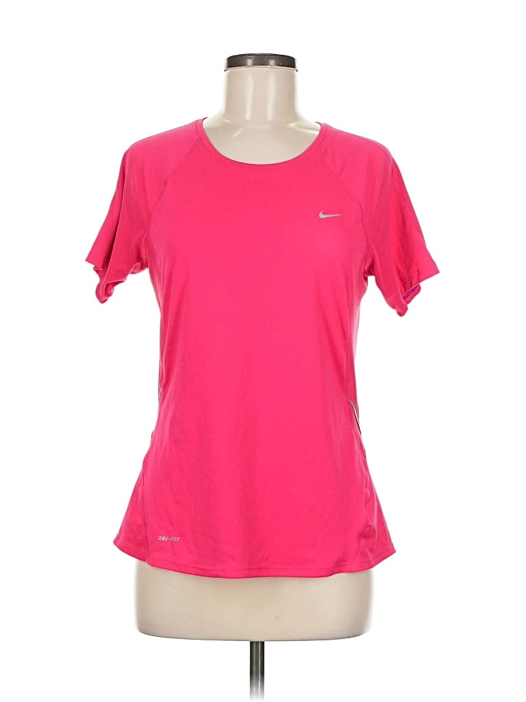 Pre-owned Nike Active T-shirt In Pink