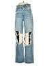 American Eagle Outfitters Graphic Blue Jeans Size 4 - photo 1