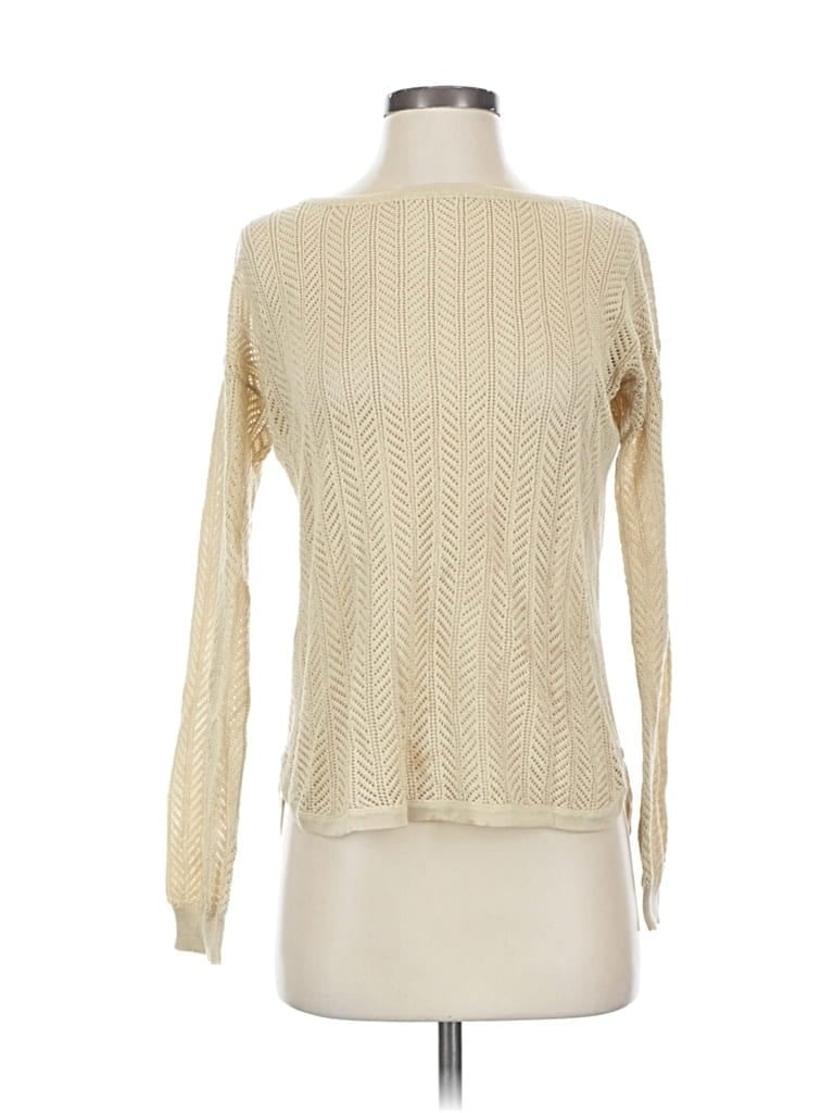 Pre-owned 89th & Madison Long Sleeve T-shirt In White