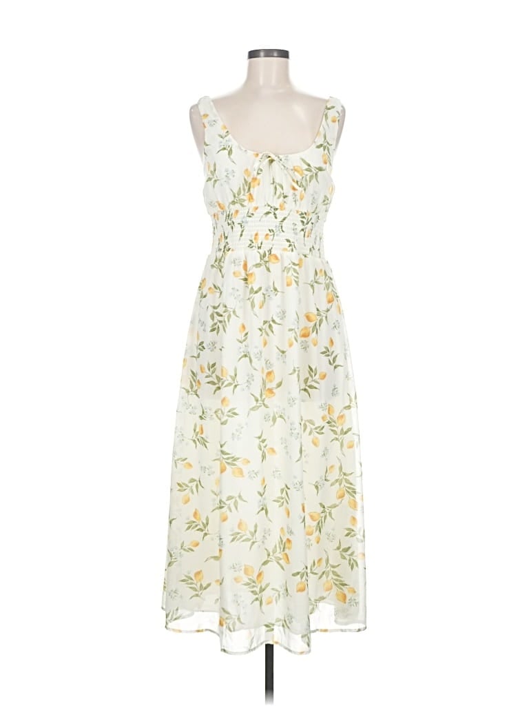 Pre-owned Sincerely Jules Casual Dress In White