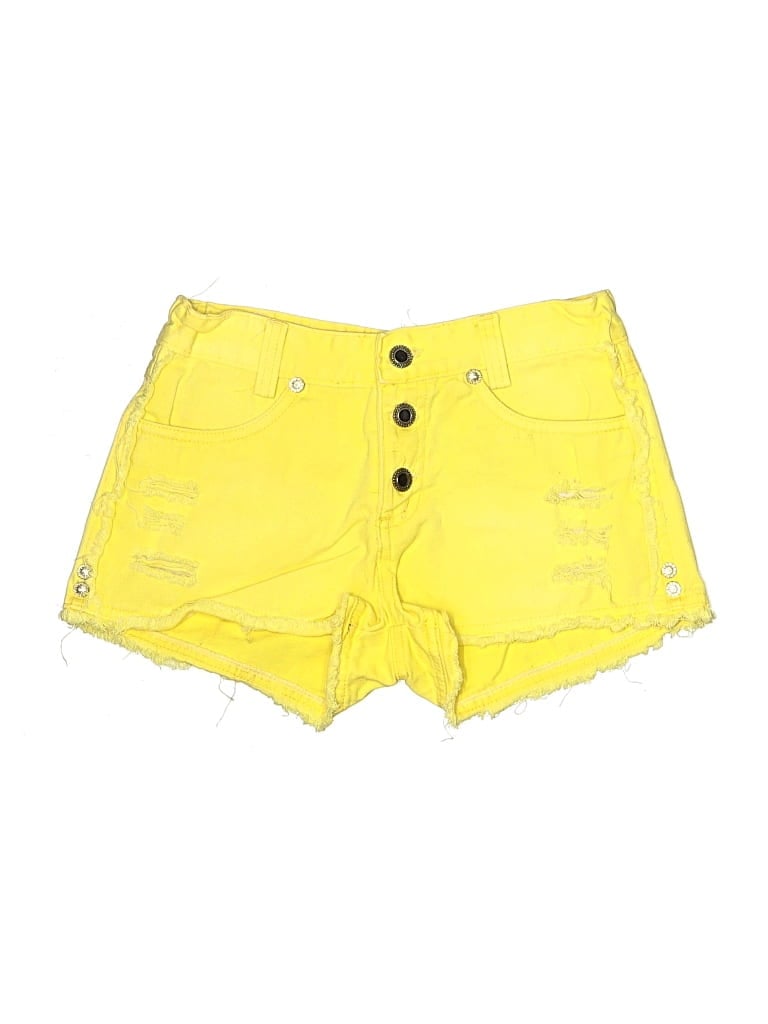 Pre-owned Assorted Brands Kids' Denim Shorts In Yellow