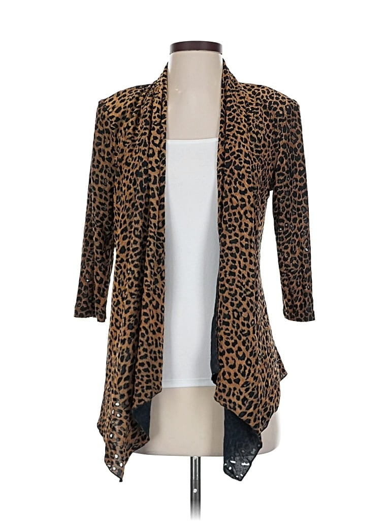 Pre-owned Assorted Brands Cardigan Sweater In Brown